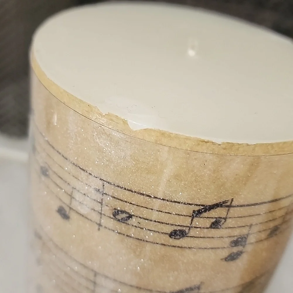 ‼️LAST SET!!‼️ 🕯POTTERY BARN MUSIC NOTE CANDLES🕯